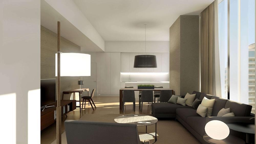 Aleph Doha Residences, Curio Collection By Hilton Exterior foto Interior of a typical apartment
