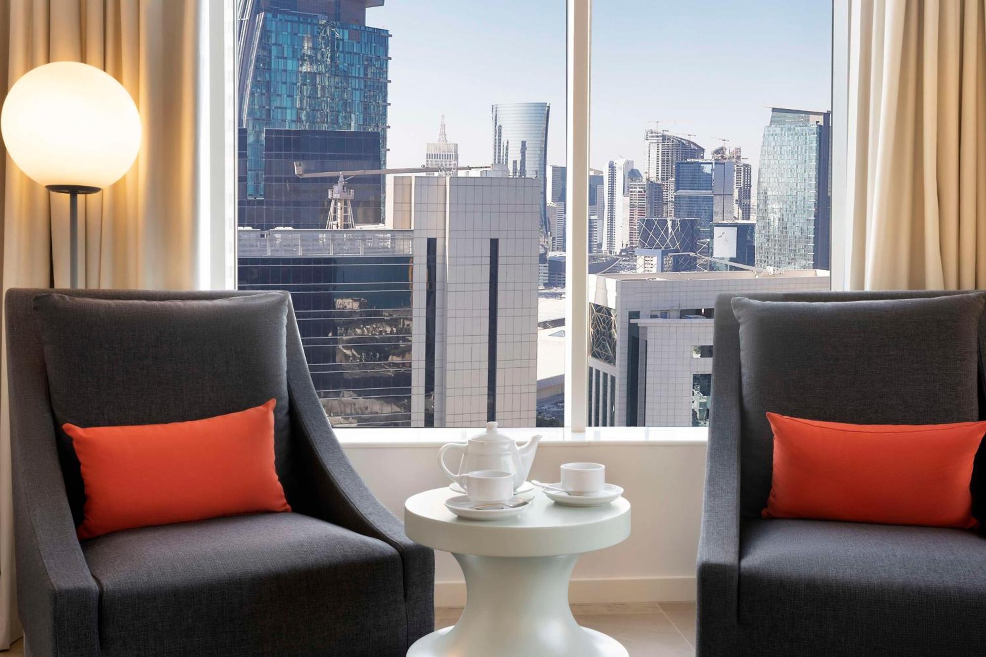 Aleph Doha Residences, Curio Collection By Hilton Exterior foto View from a room